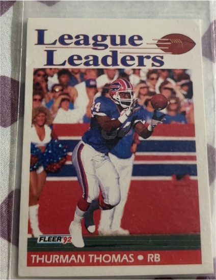 1992 Fleer #452 Thurman Thomas — front