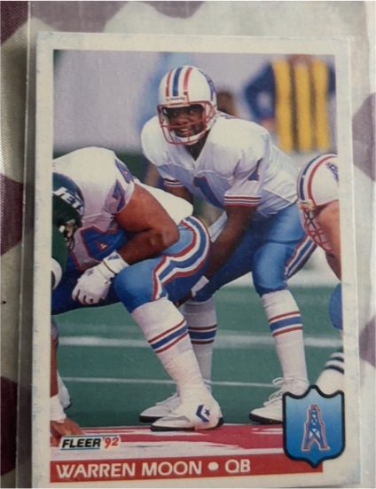 1992 Fleer #153 Warren Moon — front