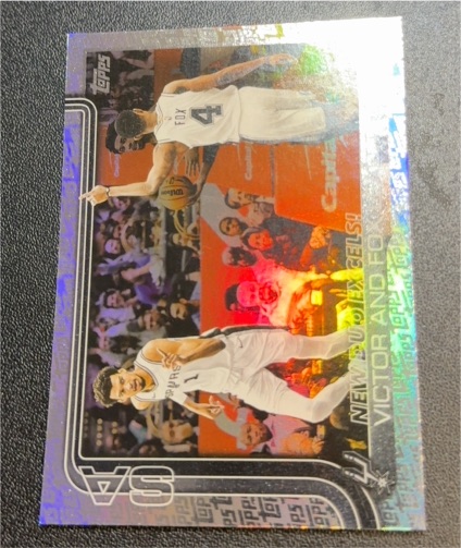 2025 Topps New Duo Excels #300 Victor Wembanyama and Fox — front