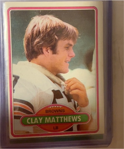 1980 Topps #418 Clay Matthews — front