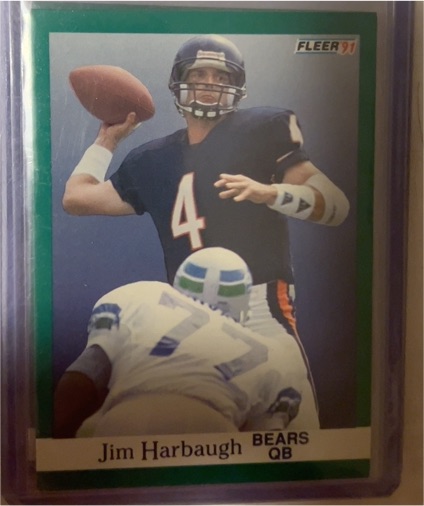1991 Fleer #220 Jim Harbaugh — front