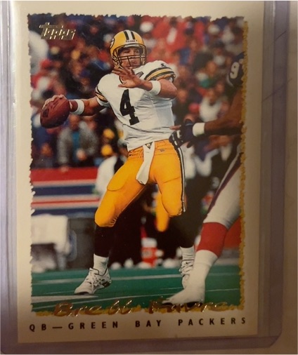 1995 Topps #345 Brett Favre — front