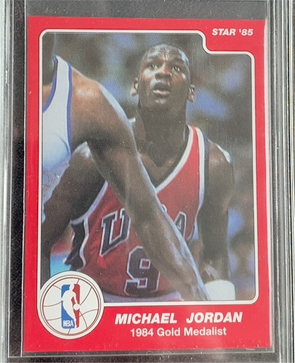 1984-85 Star #195 Michael Jordan 1984 Gold Medalist — front
