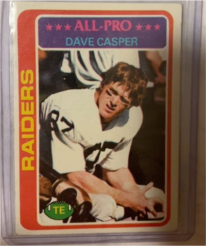 1978 Topps #50 Dave Casper — front