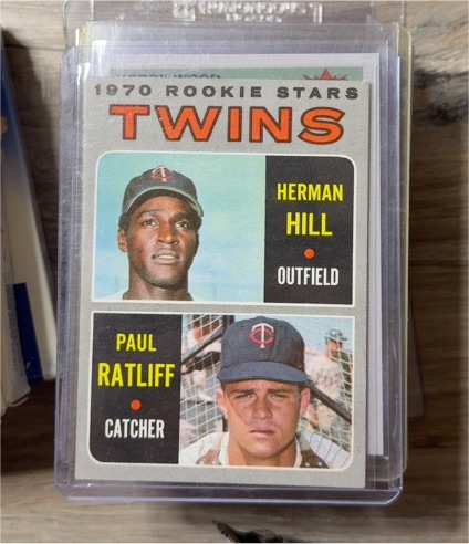 1970 Topps #267 Twins Rookies Herman Hill / Paul Ratliff — front