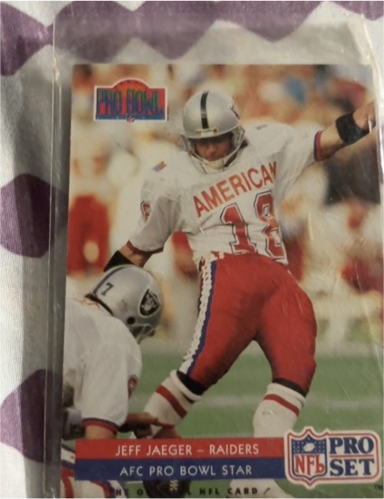 1990 Pro Set #395 Jeff Jaeger — front
