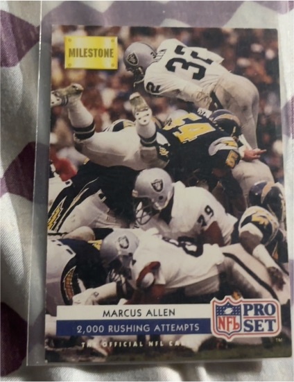 1992 Pro Set #27 Marcus Allen — front