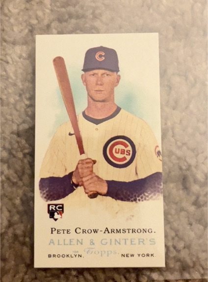 2024 Topps Allen & Ginter Mini Rookie Design Variations #RD-3 Pete Crow-Armstrong — front