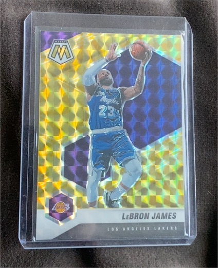 2020-21 Panini Mosaic #81 LeBron James — front