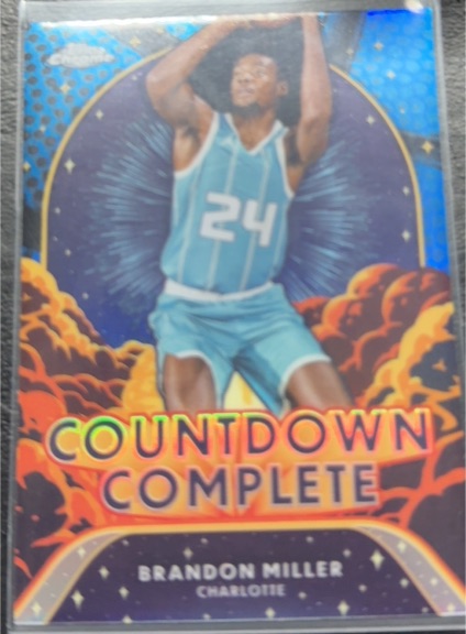 2024-25 Topps Chrome #CC-5 Brandon Miller Countdown Complete — front
