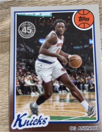 2025 Topps 45th Anniversary #80BK-33 OG Anunoby — front