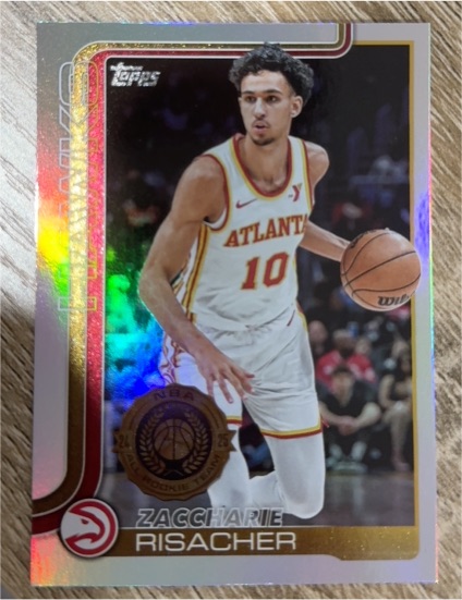 2025-26 Topps #62 Zaccharie Risacher — front