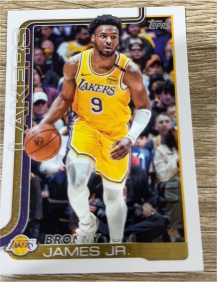 2025-26 Topps #152 Bronny James Jr. — front