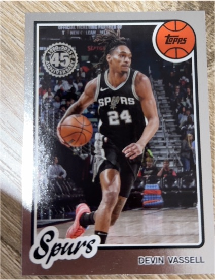 2025-26 Topps Basketball 45th Anniversary #80BK-7 Devin Vassell — front
