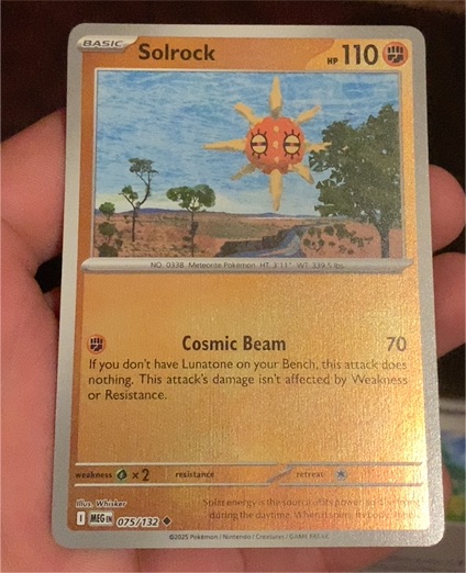 2025 Pokemon TCG Mega Evolution #075 Solrock — front