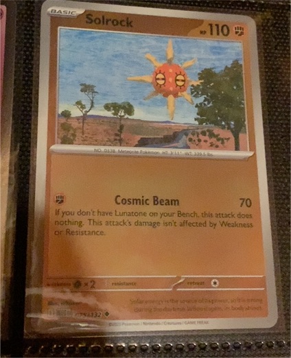 2025 Pokémon ME01: Mega Evolution #075 Solrock — front