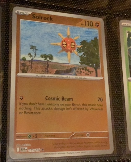 2025 Pokémon ME01: Mega Evolution #075 Solrock — front