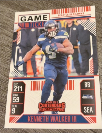 2024 Panini Contenders #89 Kenneth Walker III — front