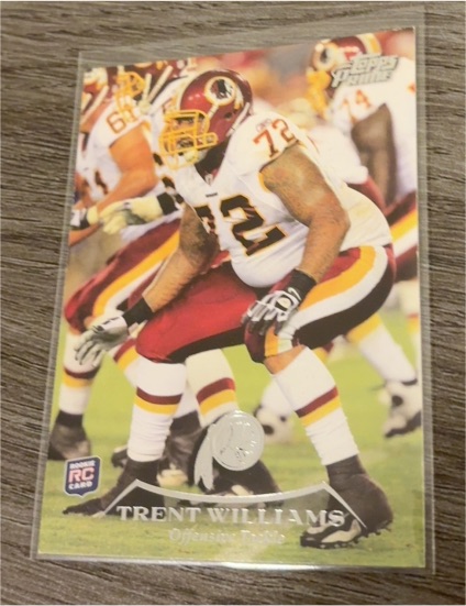 2010 Topps Prime Retail Bronze #D Trent Williams Rookie — front