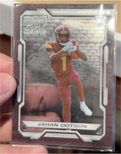 2022 Panini Chronicles Playoff Momentum Rookies #PMR-10 Jahan Dotson — front