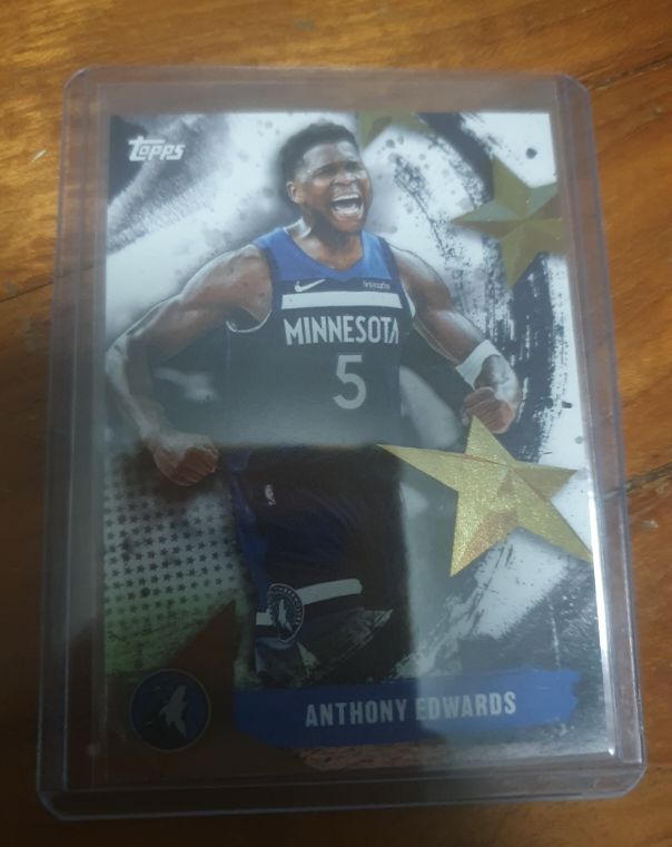 2025-26 Topps Stars of the NBA #SA-7 Anthony Edwards — front
