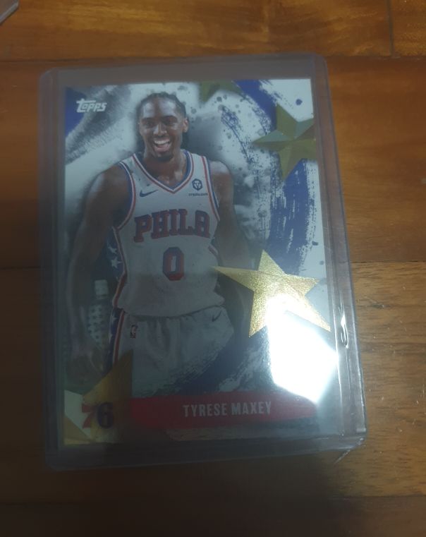 2025-26 Topps Stars of the NBA #SA-27 Tyrese Maxey — front