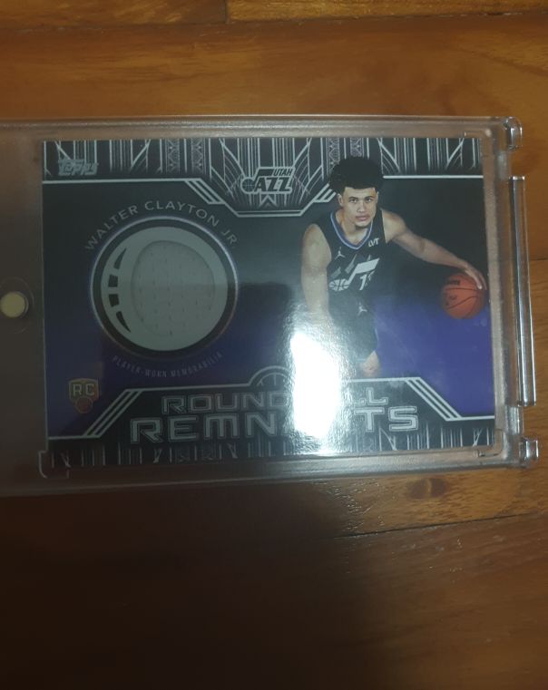 2025-26 Topps #RRR-WC Walter Clayton Jr Roundball Remnants Rookie Jazz — front