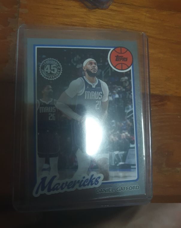 2025-26 Topps Flagship 45th Anniversary Daniel Gafford Dallas Mavericks #80BK-10 — front