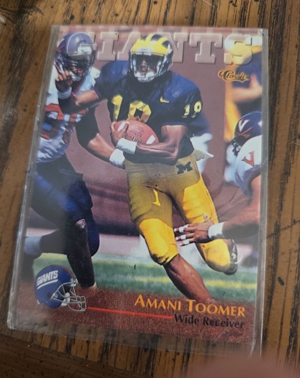 1996 Classic NFL Rookies #41 Amani Toomer — front