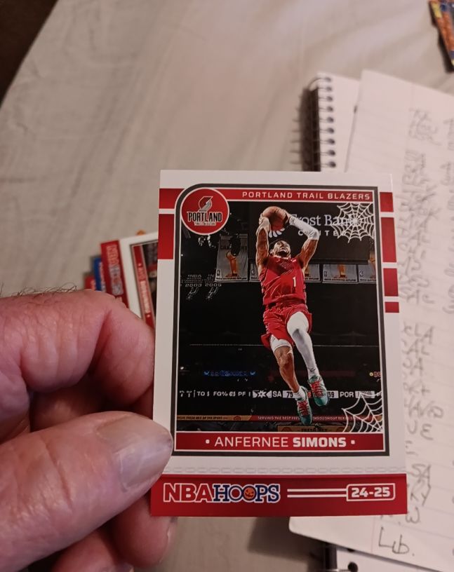 2024-25 Panini Haunted Hoops #45 Anfernee Simons — front