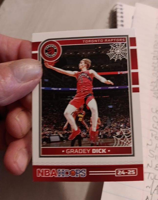 2024-25 Panini NBA Hoops #24-25 Gradey Dick — front
