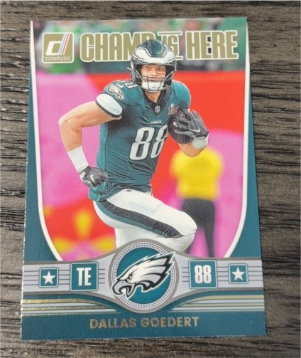 2025 Donruss Champ Is Here #CIH-DGT Dallas Goedert — front