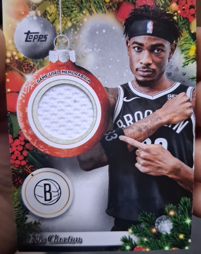2025 Topps Holiday #PR-NC Nic Claxton — front