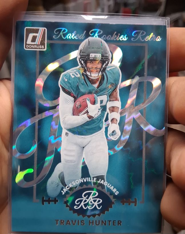 2025 Donruss #4 Travis Hunter Rated Rookies Retro — front