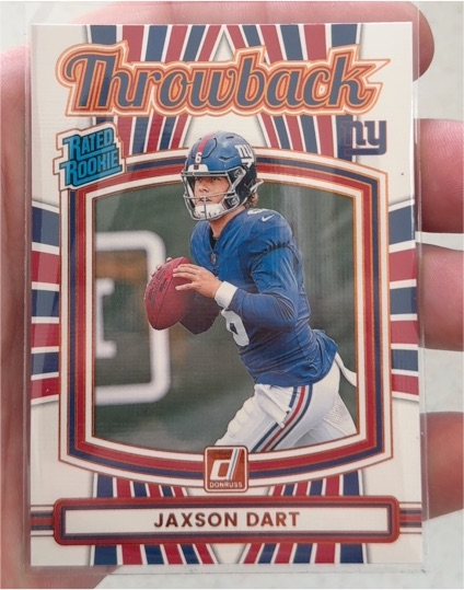 2025 Panini Donruss #41 Jaxson Dart Throwback Rated Rookie — front