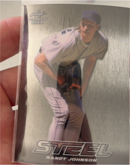 2023 Leaf Trinity Steel #S-56 Randy Johnson — front