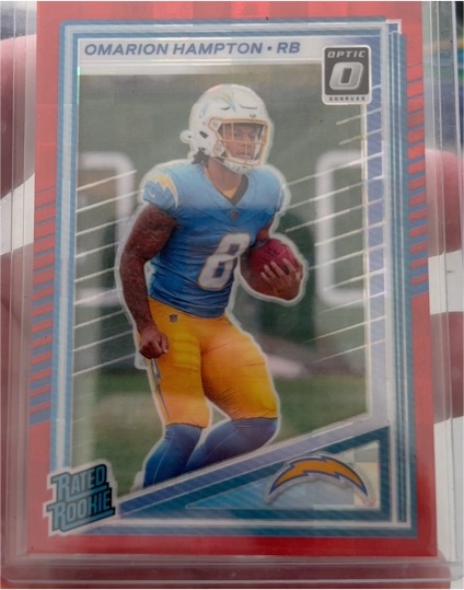 2025 Donruss Optic #303 Omarion Hampton — front