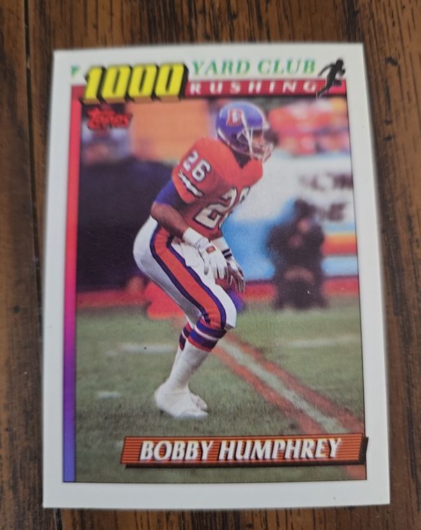 1991 Topps 1000 Yard Club #8 Bobby Humphrey — front