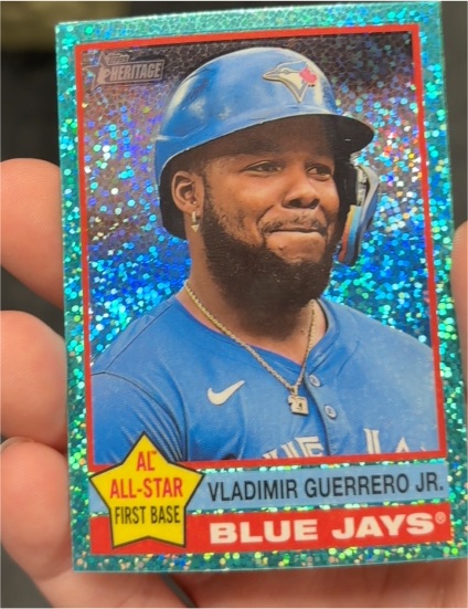 2025 Topps Heritage Chrome #165 Vladimir Guerrero Jr. — front
