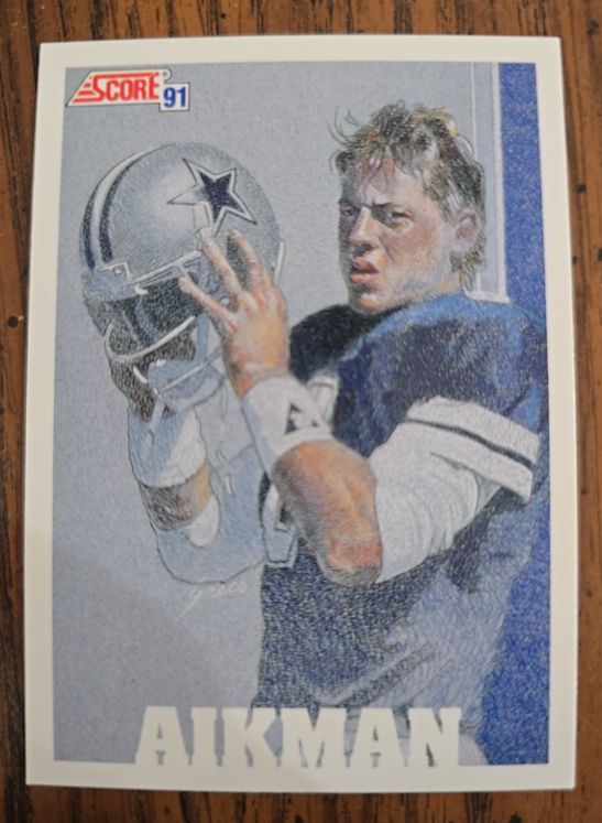 1991 Score #631 Troy Aikman Dallas Cowboys — front