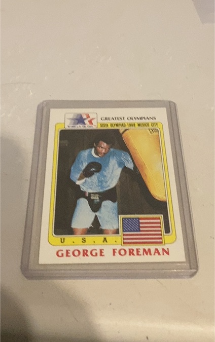 1983 Topps History's Greatest Olympians #19 George Foreman — front