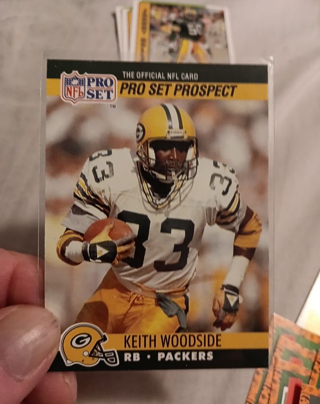 1990 Pro Set #734 Keith Woodside — front