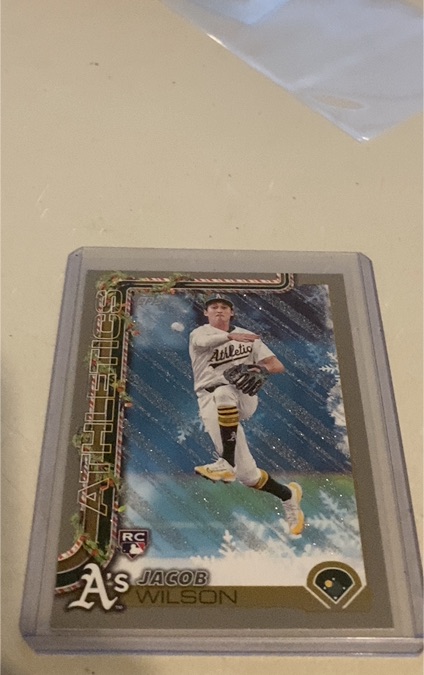 2025 Topps Holiday #H4 Jacob Wilson — front