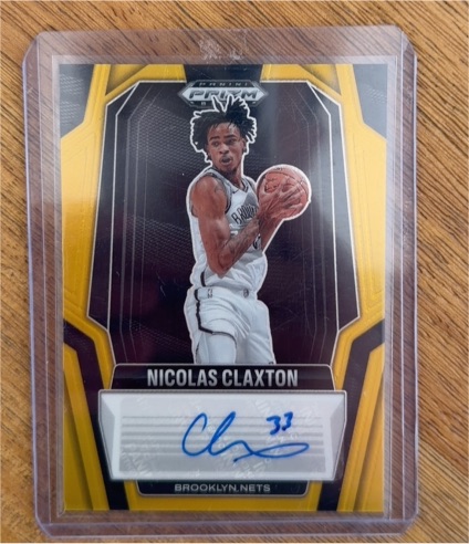2024-25 Panini Prizm Black #33 Nicolas Claxton — front