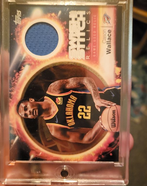 2025 Topps Swish & Stitch Relics #SST-CW Cason Wallace — front