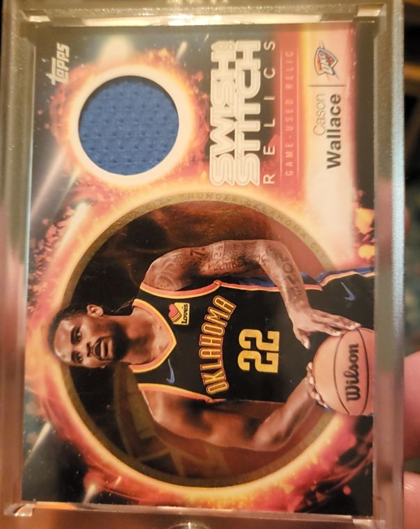 2025-26 Topps Swish and Stitch Relics #SST-CW Cason Wallace — front