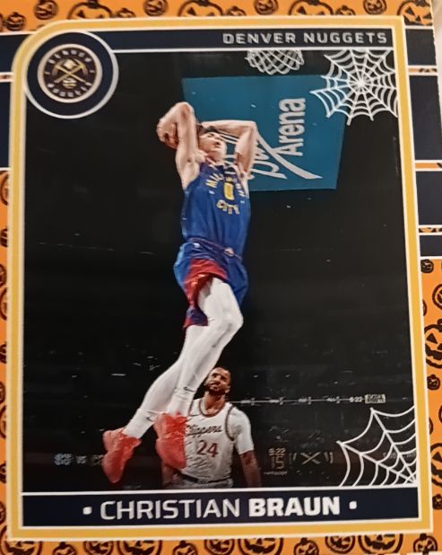 2024-25 Panini Hoops Haunted Hoops #44 Christian Braun — front