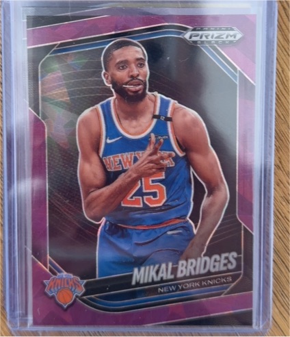 2024-25 Panini Prizm Black #158 Mikal Bridges — front