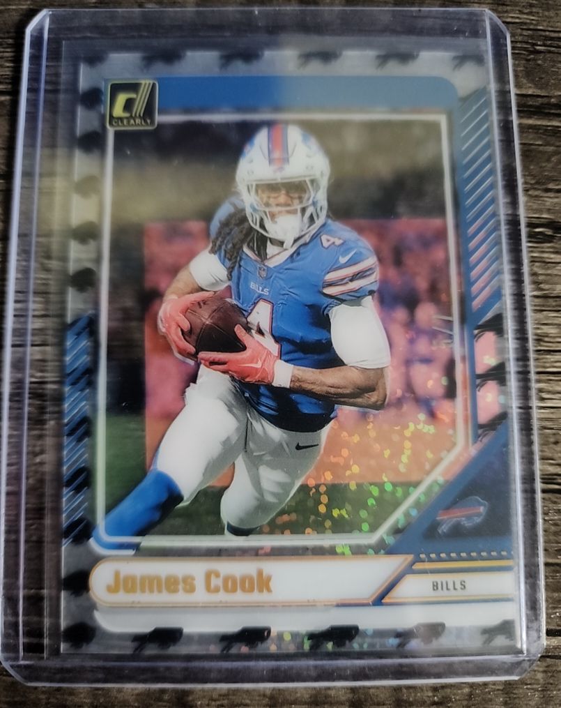 2024 Panini Donruss Clearly #8 James Cook — front