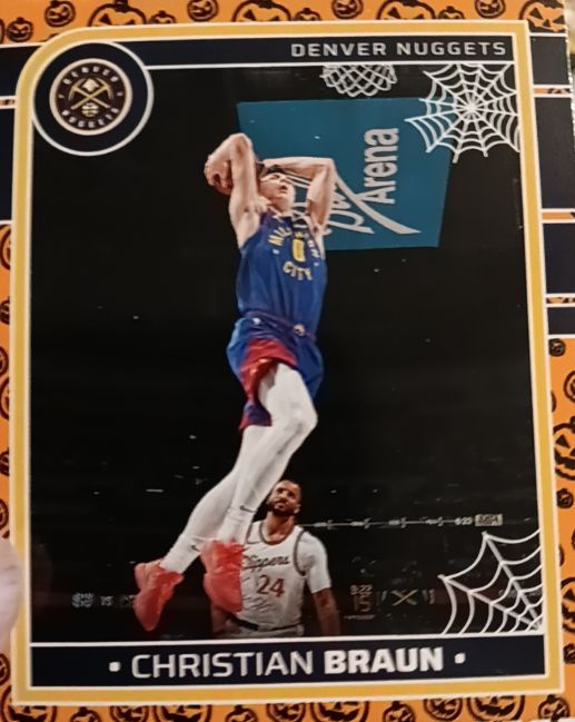 2024-25 Panini Hoops Haunted Hoops #44 Christian Braun — front
